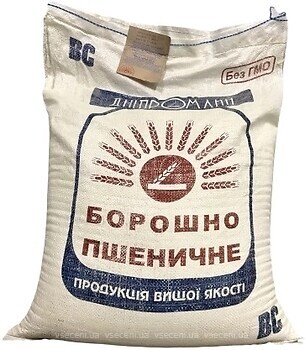 Фото Дніпромлин мука пшеничная высшего сорта 25 кг