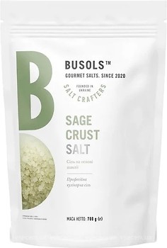 Фото Busols сіль морська із шавлією Sage Crust Salt 700 г