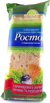 Фото УкрЭкоХлеб хлібці з пророщених зерен пшениці з морською сіллю Росток 120 г