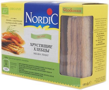 Фото Nordic хлебцы злаковые Organic 100 г