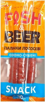 Фото Fish&Beer Лосось в палочках сушеный соленый 50 г