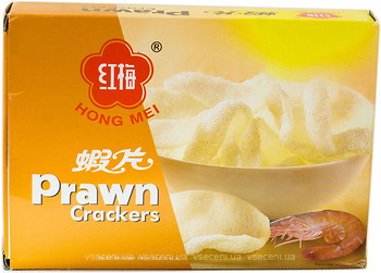 Фото Hong Mei Рисовые чипсы Prawn Crackers белые 227 г