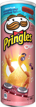 Фото Pringles чипсы Crab со вкусом краба 165 г