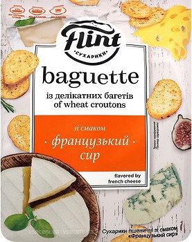 Фото Flint сухарики Baguette со вкусом французского сыра 110 г