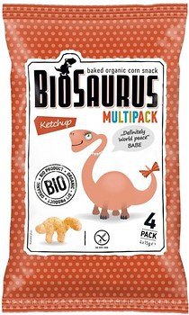 Фото McLloyd's кукурузные динозаврики Biosaurus со вкусом кетчупа 15 г