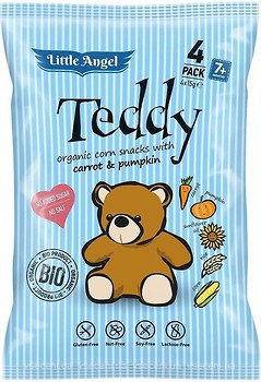 Фото McLloyd's кукурузные мишки Little Angel Teddy с морковью и тыквой 30 г