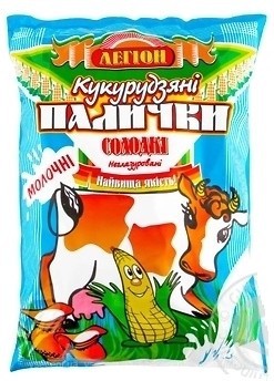 Фото Легіон кукурузные палочки Сладкие неглазированные со вкусом молока 50 г