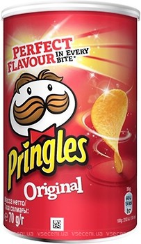 Фото Pringles чипсы Original Соленые 70 г