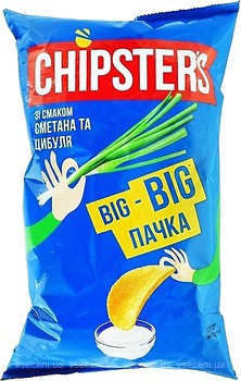 Фото Chipster's чипсы Сметана и лук 180 г