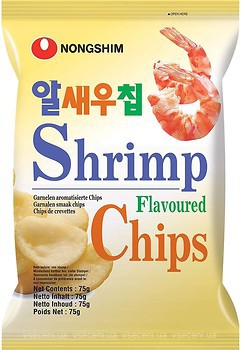 Фото Nongshim чипсы со вкусом креветки 75 г