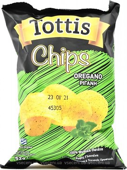 Фото Tottis чипсы Oregano со вкусом орегано 52 г