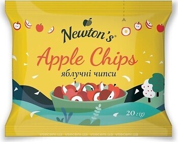 Фото Newton's яблочные чипсы 20 г