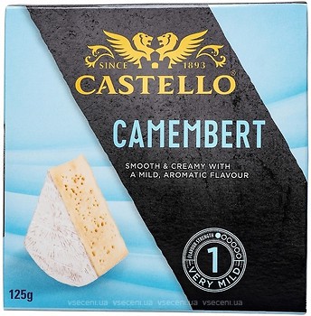 Фото Castello Camembert Smooth & Creamy фасованный 125 г