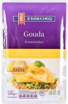 Фото Emborg Gouda нарезка 150 г