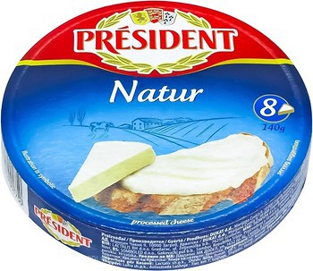 Фото President плавленый Natur фасованный 140 г