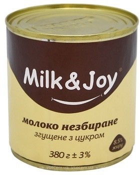 Фото Milk&Joy молоко сгущенное цельное с сахаром 8.5% ж/б 380 г