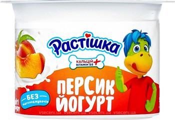 Фото Растішка йогурт густой Персик 2% 115 г