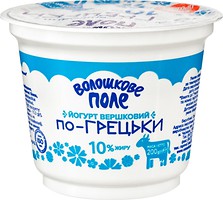 Фото Волошкове Поле йогурт густой По-гречески сливочный 10% 200 г