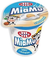 Фото Mlekovita йогурт густой MiaMu с печеньем 125 г