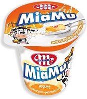 Фото Mlekovita йогурт густой MiaMu Нектарин-апельсин 125 г