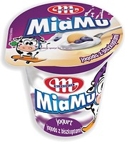 Фото Mlekovita йогурт густой MiaMu Ягодный с печеньем 125 г