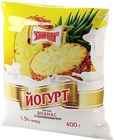 Фото Злагода йогурт питьевой Ананас 1.5% 400 г