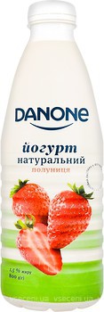 Фото Danone йогурт питьевой Клубника 1.5% 800 г