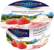 Фото Movenpick йогурт густой Premium Moments Клубника 5% 100 г
