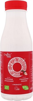 Фото Organic Milk йогурт питьевой Клубника 2.5% 300 г