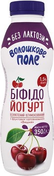 Фото Волошкове Поле йогурт питьевой Десертный Вишня 1.5% 350 г