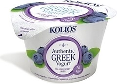 Фото Kolios йогурт густой Греческий Черника 0% 150 г