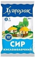 Фото Хуторок сир кисломолочний 10% 200 г