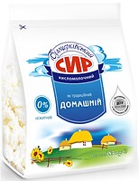 Фото Білоцерківський сир кисломолочний Домашній традиційний нежирний 0% 385 г