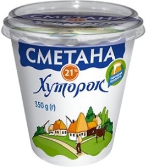 Фото Хуторок сметана 21% 350 г