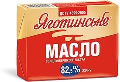Фото Яготинське сладкосливочное экстра 82.5% 200 г