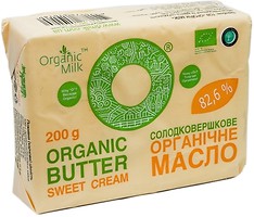 Фото Organic Milk сладкосливочное органическое 82.6% 200 г
