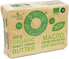 Фото Organic Milk сладкосливочное органическое 74.5% 200 г