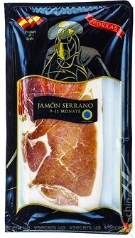 Фото Porxas хамон Jamon Serrano нарезка 70 г