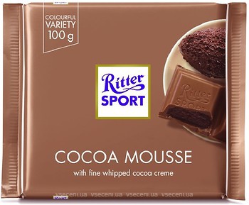 Фото Ritter Sport молочный Какао-мусс (Cocoa-Mousse) 100 г