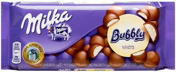 Фото Milka Bubbly White 95 г