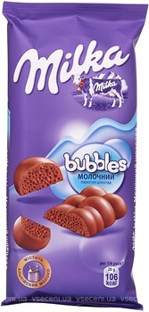 Фото Milka молочный пористый Bubbles 80 г