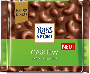 Фото Ritter Sport молочный с кешью (Cashew) 100 г