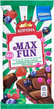 Фото Корона молочный Max Fun фруктово-ягодный 160 г