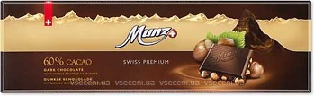Фото Munz черный Swiss Premium Hazelnut 60% 300 г