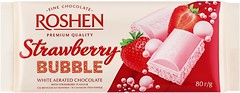 Фото Roshen белый пористый Клубника 80 г