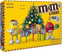 Фото M&M's шоколадный набор Friends Средняя бандероль 230.5 г