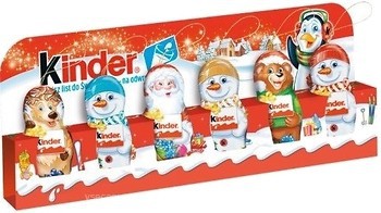 Фото Kinder шоколадные фигурки Новогодние 6x 15 г