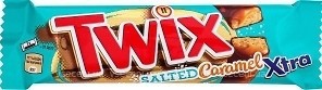 Фото Twix Батончик в молочном шоколаде с печеньем и соленой карамелью Xtra 75 г