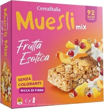 Фото Cerealitalia Злаковый Muesly Mix экзотические фрукты 150 г