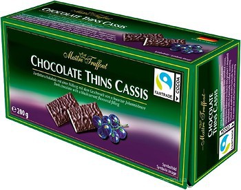 Фото Maitre Truffout Chocolate Thins Cassis 200 г